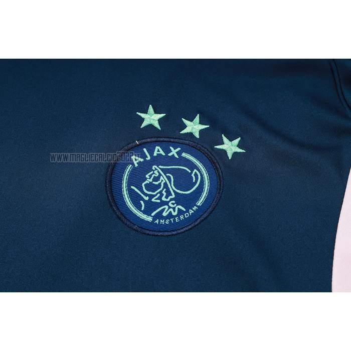 Tuta da Track del Ajax Manga Corta 2023-2024 Blu - Pantalon Corto